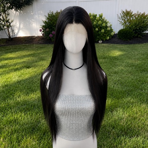 Aus schwarz long - aus, straight