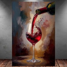 LEINWAND BILD ER XXL ROT WEIN