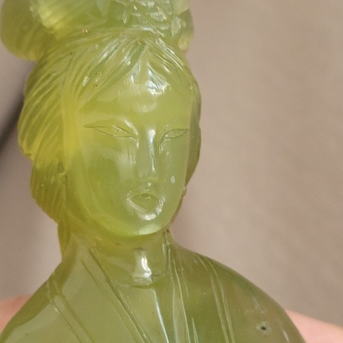 Alte chinesische jadestatue - chinesische,
