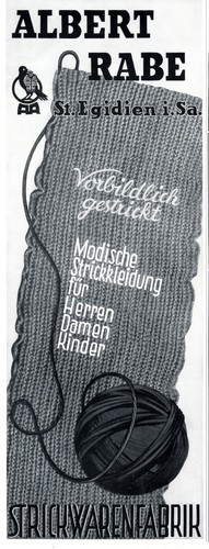 Strickwaren fabrik rabe st - rabe, in