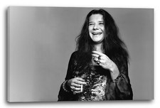 Wandbild Janis Joplin schwarz