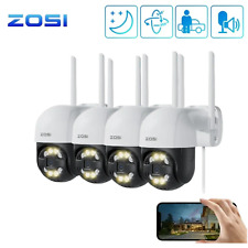 ZOSI PT Überwachungskamera Außen 4MP WLAN IP Kamera Dome Auto Track 2 Wege Audio