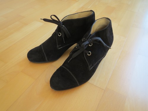 Schwarzer velour pumps der - velour-pumps,