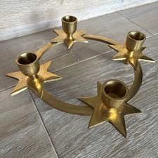 Massiver Kerzenhalter Messing