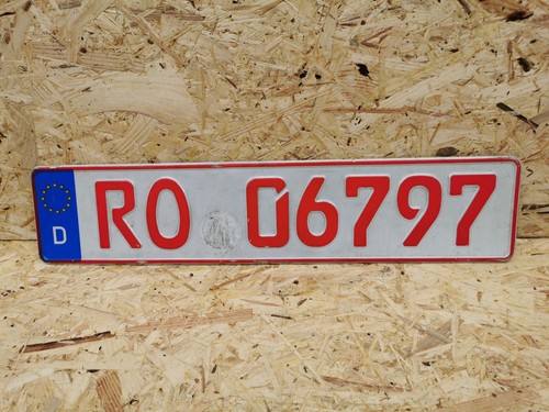 Nummernschild deutschland rot - deutschland,