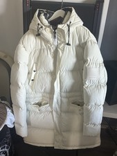 Burberry Daunen Mantel weis XL