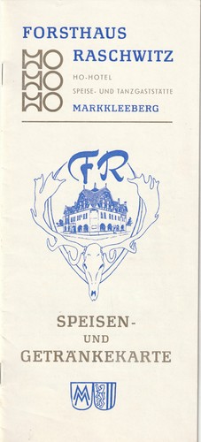 Ddr speisekarte leipzig - ddr,
