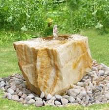 Gartenbrunnen Flat-Rock Ägäis Gelb 20cm