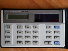 Texas Instrunents  TI 1780 Taschenrechner - Solar, mit Hülle Computer Solargerät