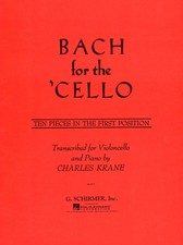 Bach for the Cello 10 leichte Spielstücke Noten Violoncello m. Klavierbegleitung