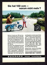 3w5759/ Alte Reklame von 1965 – Motorrad ZÜNDAPP KS 100
