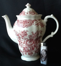 Ridgway Staffordshire England Windsor Rot Kaffeekanne Kanne & Deckel Neuware