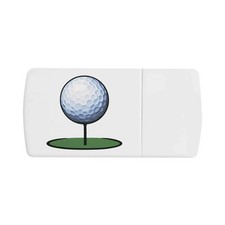 Pillendose "Golfball" mit Tablettenteiler (PI00026353)