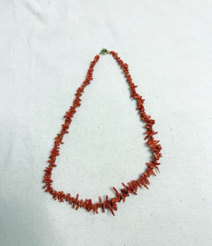 Vintage korallenkette rot - korallenkette, |