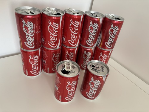 Leere mini coca cola dosen - coca,
