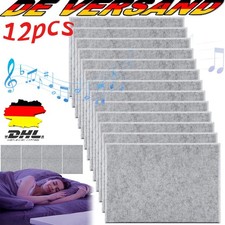 12X Akustik Wandpaneel Studio Schallschutz Akustikplatten selbstklebend 40x30cm