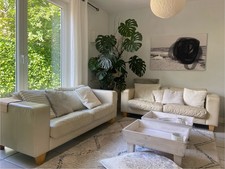 SOFAS Leder in cremeweiß  von Machalke