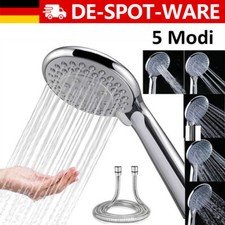 Duschkopf Hochdruck Handbrause Wassersparend mit 1.5m Schlauch 5Modi Gebraucht