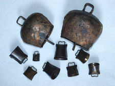 10X GLOCKE KUPFER BRONZE GLOCKE KUHGLOCKE ZIEGEN SCHAF GLOCKE GLOECKCHEN METALL