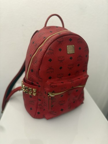 Mcm rucksack tasche rot - tasche, unisex