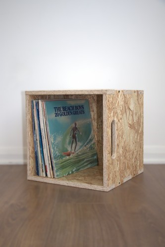 Vinyl record storage - storage, cube