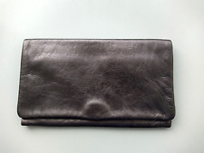NEU* ABRO* edle Clutch* Metallic-Look* bronze - taupe* Leder* Mimosa