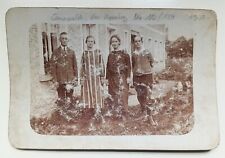 Foto Litho AK Cunewalde 1920 Haus Hoppeberg Familie lange abgerissen Oberlausitz