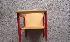 alter Masivholz Puppenstuhl