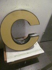 großer Metall Alu Buchstabe "