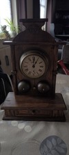 Antike Altaruhr Wecker mit Glocken Klingel Sekundenanzeige 
