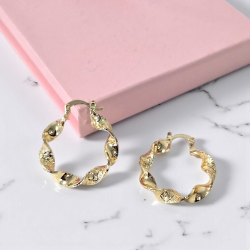 Kleine twist creolen gold - twist-creolen,