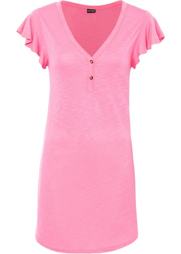 Longshirt mit knöpfen - longshirt,