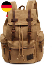 Retro Segeltuch Rucksack