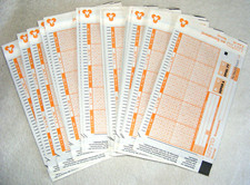 22 alte blanko Lottoscheine Sa