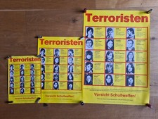 Fahndungsplakat, rares Konvolut Originale 1980 bis 1990, RAF und Andere