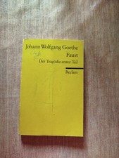 Reclam / Johann Wolfgang Goethe - Faust Der Tragödie erster Teil