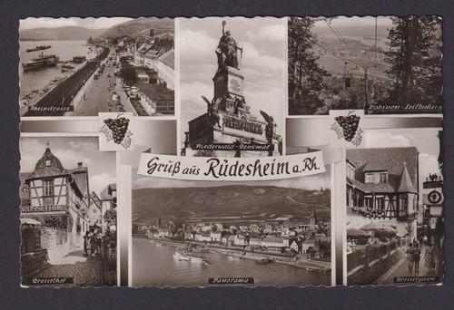Ansichtskarte rüdesheim rhein - ansichtskarte,