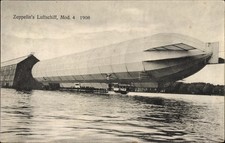 Ak Friedrichshafen am Bodensee, Zeppelin Luftschiff Modell 4 vor... - 10466606
