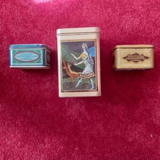 3 x Dosen selten Tee Blech alle Georgische SSR, 2x1950er Jahre, 1x1980er Büchsen