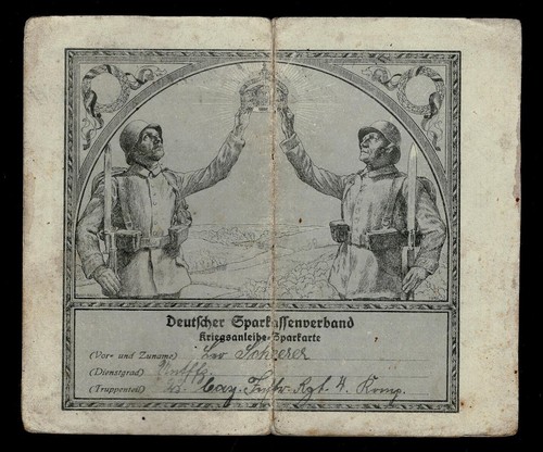 Kriegsanleihe sparkarte - kriegsanleihe,