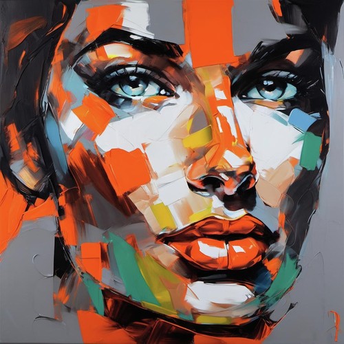 Xxl oil painting female - xxl,