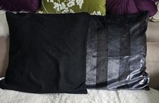 ? 2 Dekokissen Bezüge ? Belday Home ? Schwarz ? 50x50 cm?