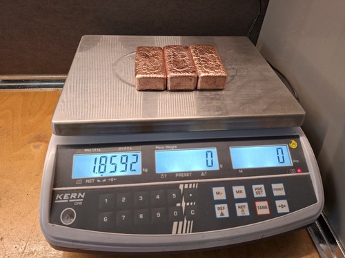 Kupferbarren kupfer 8592kg - kupferbarren,
