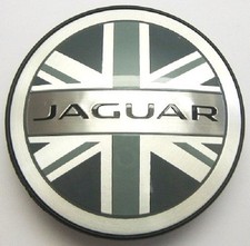 Original Jaguar X-Type u. XJ Union Jack Nabenkappen Felgenembleme NEU XJ8 XJR