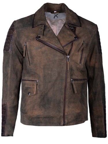 Lederjacke biker herren braun - biker,