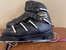 alte Oldtimer Skistiefel /Schuhe original Rieker Germany 60er Deko