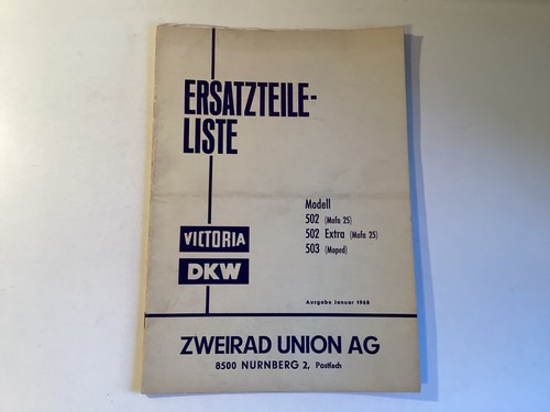 Victoria dkw ersatzteilkatalog - victoria/dkw,