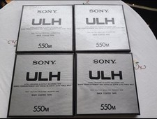 Vier Tonbänder Sony ULH-7-550-BL 18cm stehen zum Verkauf