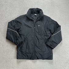 NIKE Herren Jacke Gr S Windbreaker Vintage Retro 90er Winterjacke 24606 Schwarz