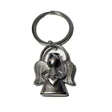 Schutzengel Metall Schlüsselanhänger Engel Keychain Schutz Glücksbringer rar
